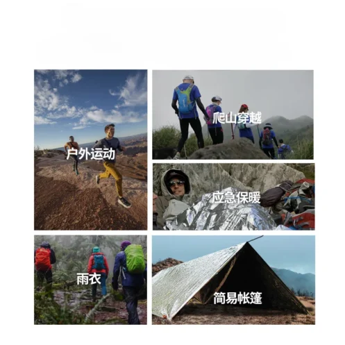 Emergency Blanket Outdoor Survival Rescue First Aid Foil Thermal Blanket Hypothermia Windproof Multi-use for Explore Camping - Image 3