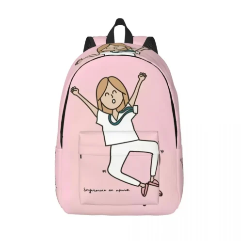 Proud To Be A Nurse Canvas Backpacks for Women Men School College Student Bookbag Fits 15 Inch Laptop Health Care Nursing Bags - Image 13