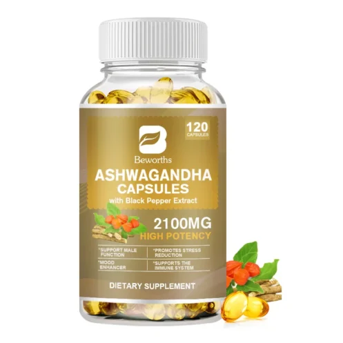 BEWORTHS Ashwagandha Root Extract Capsule Help Sleep Improve Sleep Quality Calm Down Emotions Relieve Anxiety Mood Health - Image 7
