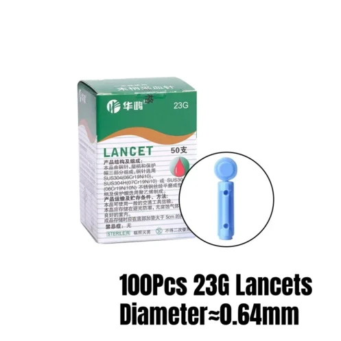 100pcs 23/26/28/30/33G Lancet Pen Adjustable Depth Blood Sampling Glucose Test Pen Lancing Device for Diabetics Blood Collect - Image 13