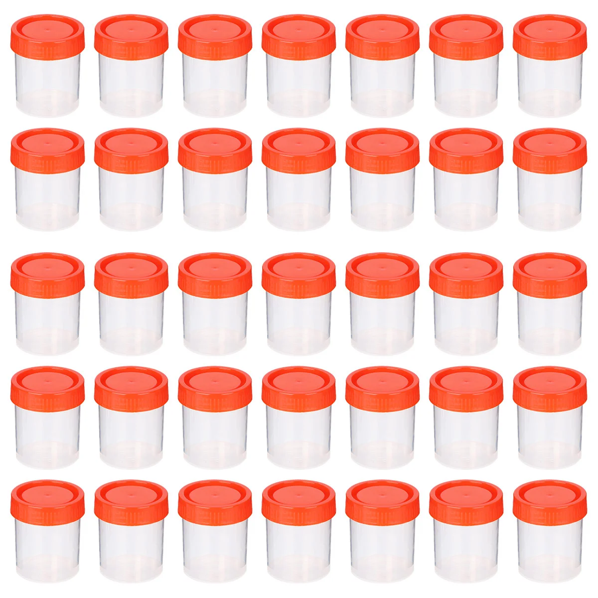 50 Pcs Urine Collection Containers Urine Test Container Plastic Urine Specimen Cups With Lids(Random Color)
