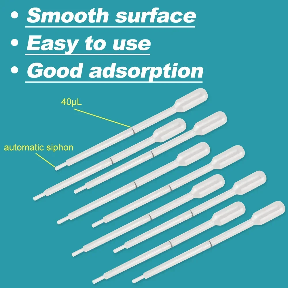 40ul graduated plastic disposable dropper