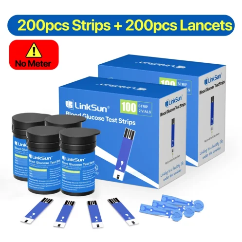 Linksun Blood Glucose Meter G-425-2 50/100 Test Strips Glucosemeter Digital Diabetes Testing Kit Blood Glucose Monitoring System - Image 9