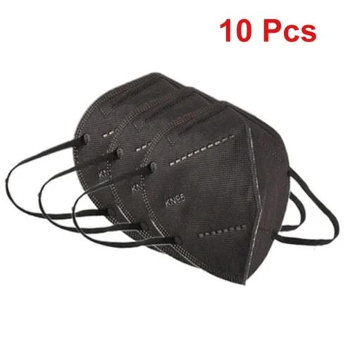 10 Pcs Mascarilla fpp2 homologada Face masks ffp2 mask Reusable ce certified KN95 Mascarillas Mouth Mask Protective Black Mask - Image 7