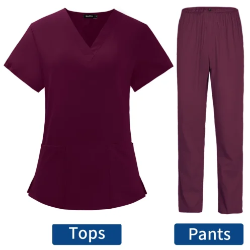 Pet Grooming Doctor Uniforms Non-sticky Hair Nurse Women Thin and Light Fabric Medical Clothes for Summer Clinical Uniform Woman - Image 6