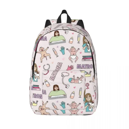 Proud To Be A Nurse Canvas Backpacks for Women Men School College Student Bookbag Fits 15 Inch Laptop Health Care Nursing Bags - Image 17