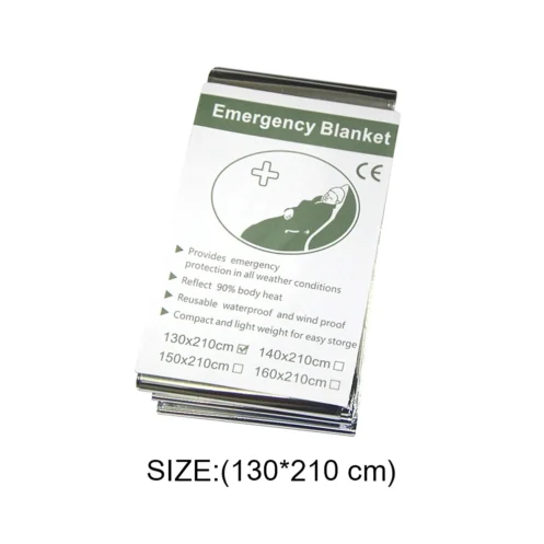 5-20pcs Outdoor Waterproof Emergency Survival Rescue Blanket Foil Thermal Space First Aid Sliver Rescue Curtain Blanket Tools - Image 6