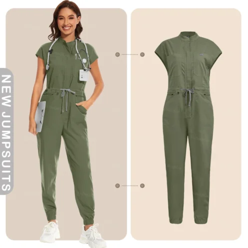 High-quality Beautician Gowns Medical Workwear Surgical Nursing Uniforms Pet Clinic Clothes Scrubs Uniforms Wholesale Jumpsuits - Image 10